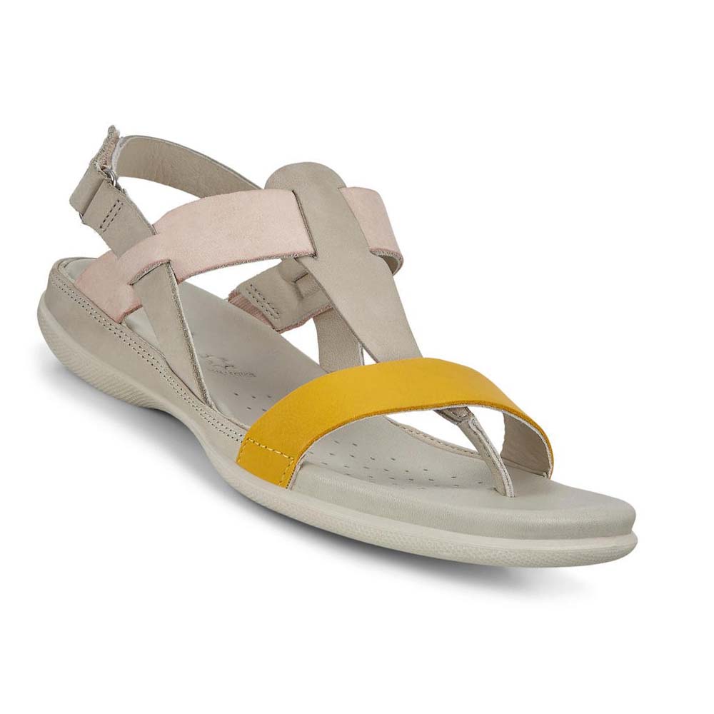 Women's Ecco Flash Sandals Grey / Orange | USA 176LIS